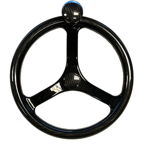 Schmitt Marine Carbon Fiber Primus Wheel wKnob 135 wSanntoprene Finger Grip 34 Tapered Shaft wCF Nut