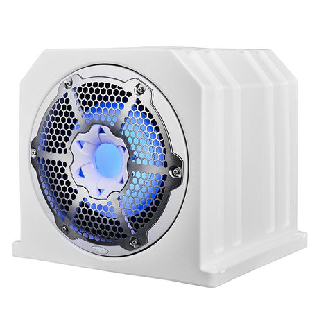 DS18 HYDRO 10 Marine Sub Box wRGB Lighting  White