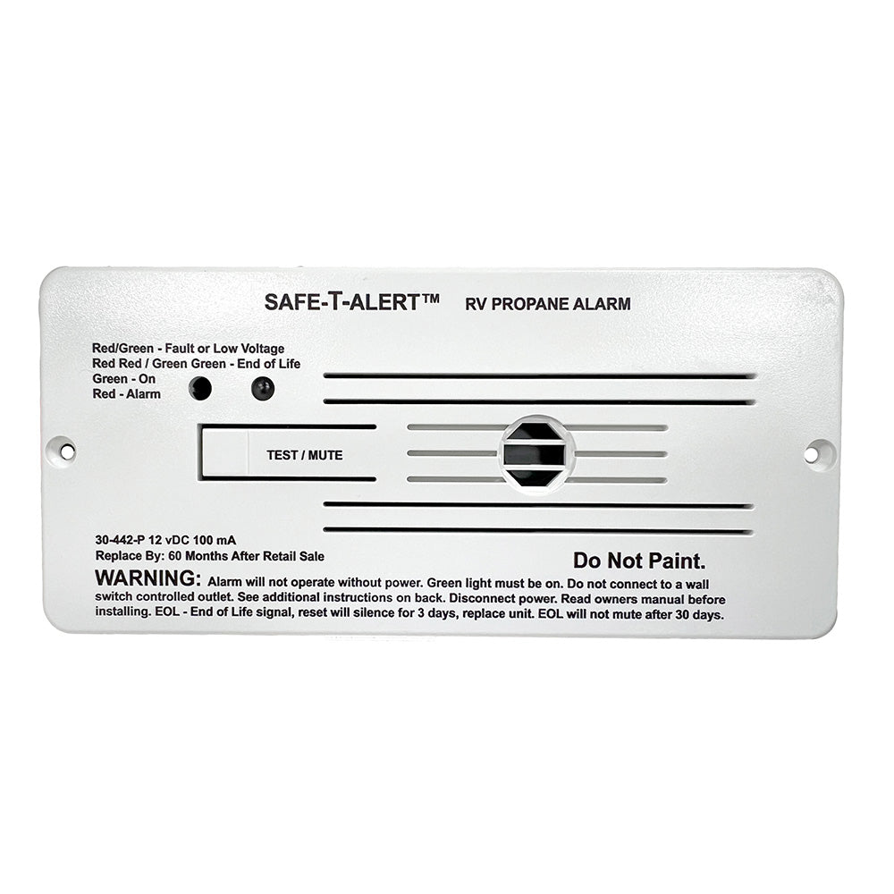 SafeTAlert 30 Series 12V RV Propane Alarm  White