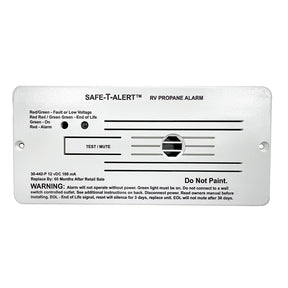 SafeTAlert 30 Series 12V RV Propane Alarm  White