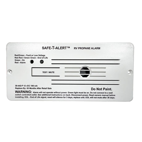 SafeTAlert 30 Series 12V RV Propane Alarm  White
