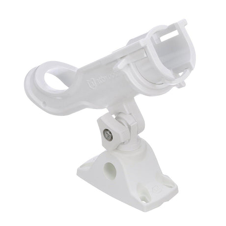 Attwood HeavyDuty Adjustable Rod Holder wCombo Mount  White