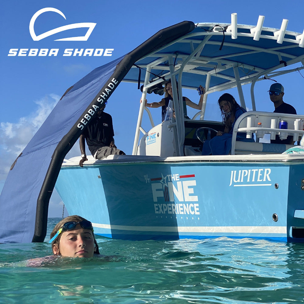 Sebba Shade 8 x 12 ft Black Sun Shade fBoats 26