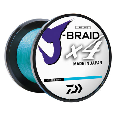 Daiwa JBRAID x4 Braided Line  20 lbs  300 yds  Island Blue