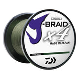 Daiwa JBRAID x4 Braided Line  65 lbs  300 yds  Dark Green