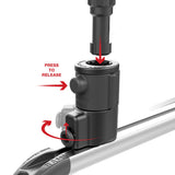 RAM Mount RAM Tube Jr Holder wUniversal AdaptAPost Track Base  4 Post