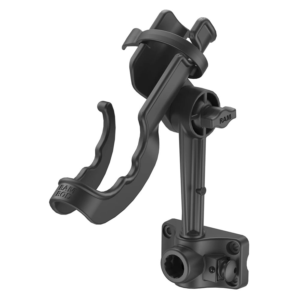 RAM Mount RAM ROD Fishing Rod Holder wPlunger Bulkhead Base