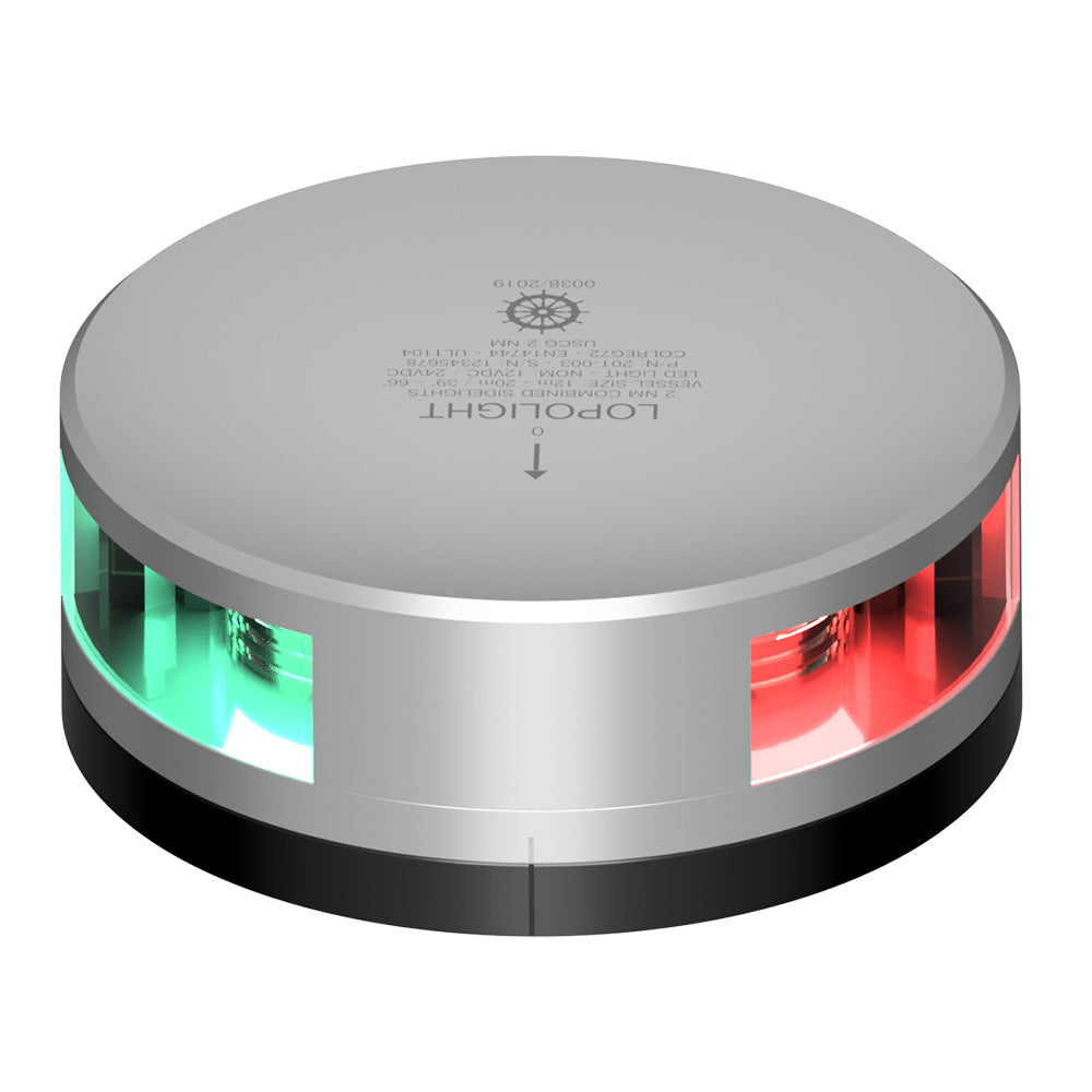 Lopolight Combined Sidelight  2NM  Silver Housing wFB Base