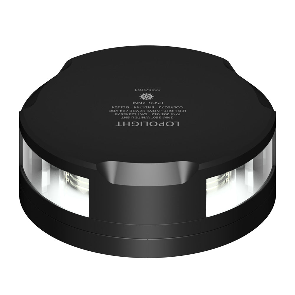 Lopolight 360Degree Anchor Light  2NM  Black Housing wFB Base