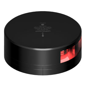 Lopolight Red Port Light  2NM  Black Housing wFB Base