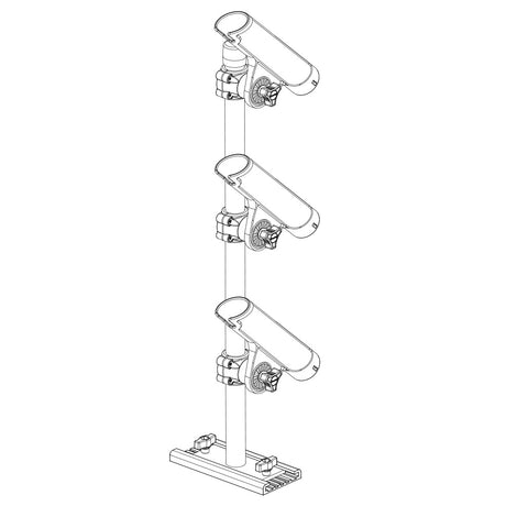 Scotty 333 Track Mounted Rod Tree  Rodmaster II Rod Holders