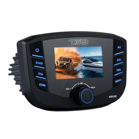 DS18 Marine Headunit TFT Screen  3 Zones  4V Output  Bluetooth  RDS 4x50 Watts