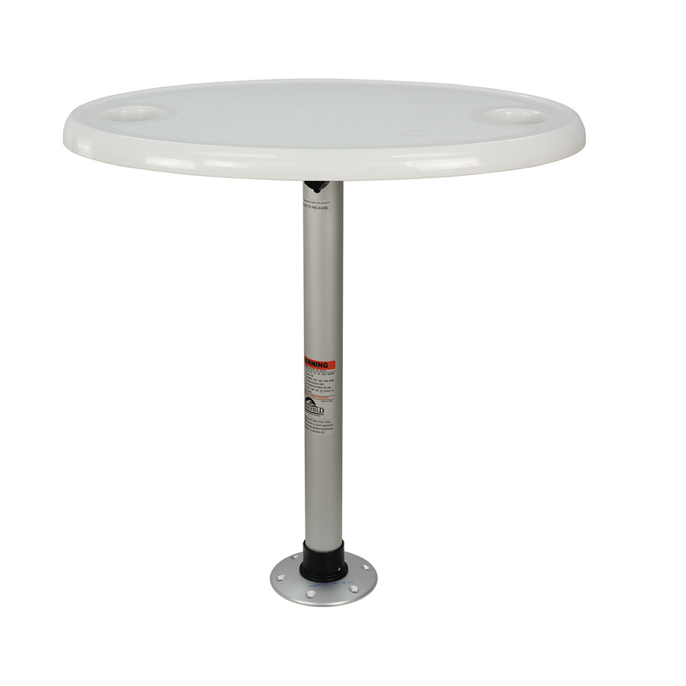 Springfield ThreadLock Electrified Oval Table Package wLED Lights  USB Ports