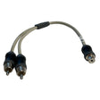 Marine Audio Adapter RCA Twisted Pair Y Adapter  1 Female to 2 Male