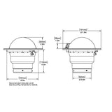 Ritchie SS5000 SuperSport Compass  Flush Mount  Black