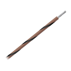 Pacer 14 AWG Gauge Striped Marine Wire 1000 Spool  Brown wBlack Stripe