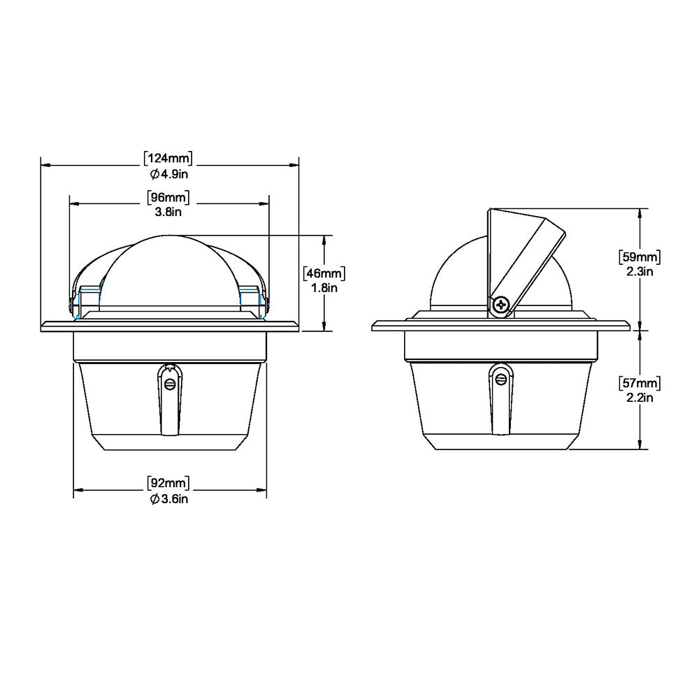 Ritchie F50W Explorer Compass  Flush Mount  White