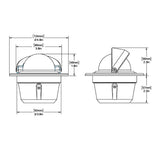 Ritchie F50W Explorer Compass  Flush Mount  White