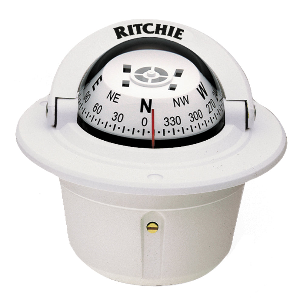 Ritchie F50W Explorer Compass  Flush Mount  White
