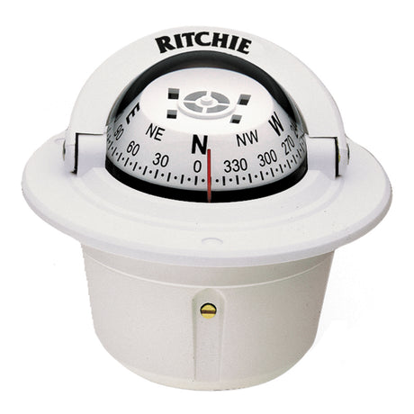 Ritchie F50W Explorer Compass  Flush Mount  White