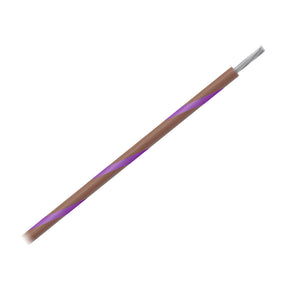 Pacer 16 AWG Gauge Striped Marine Wire 500 Spool  Brown wViolet Stripe