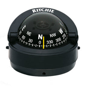 Ritchie S53 Explorer Compass  Surface Mount  Black