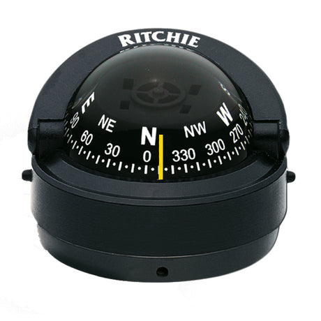 Ritchie S53 Explorer Compass  Surface Mount  Black