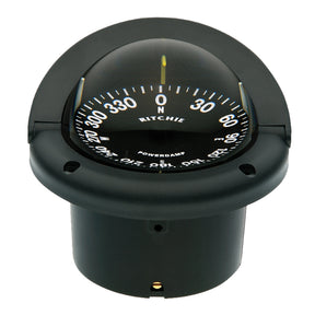 Ritchie HF742 Helmsman Compass  Flush Mount  Black