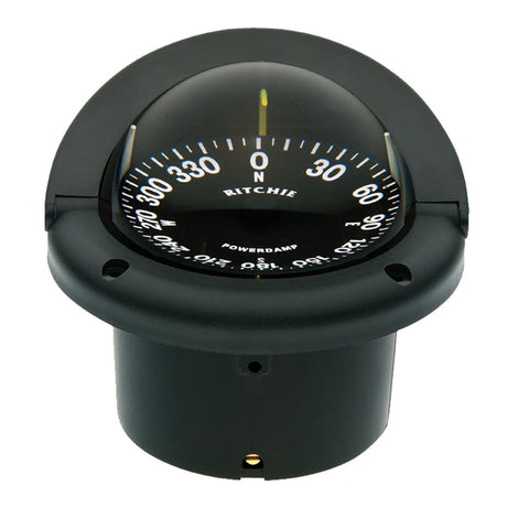 Ritchie HF742 Helmsman Compass  Flush Mount  Black