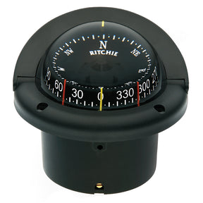Ritchie HF743 Helmsman Combidial Compass  Flush Mount  Black