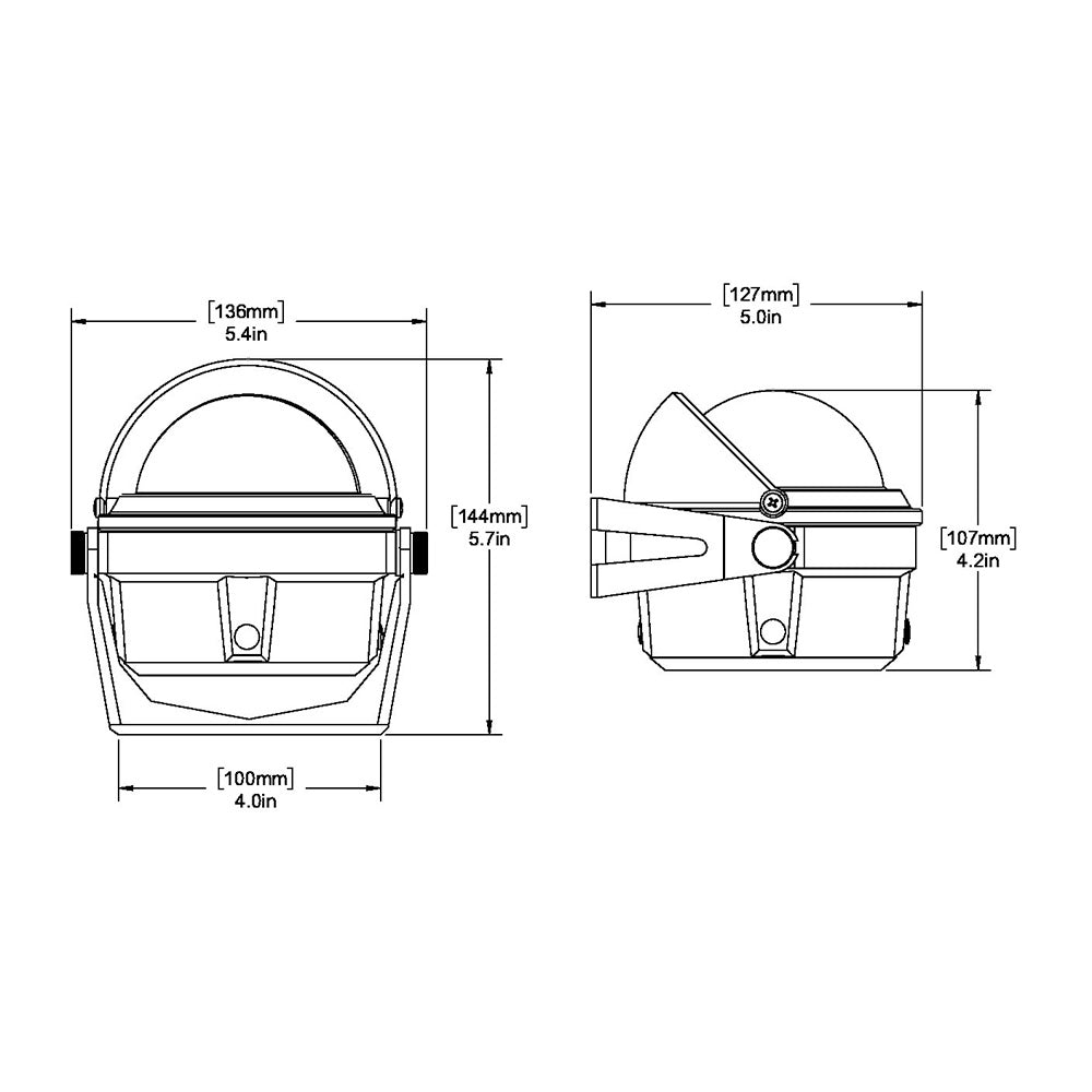 Ritchie B80 Voyager Compass  Bracket Mount  Black