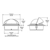 Ritchie F83 Voyager Compass  Flush Mount  Black