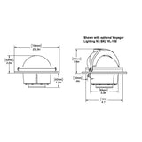 Ritchie RU90 Voyager Compass  Flush Mount  Black