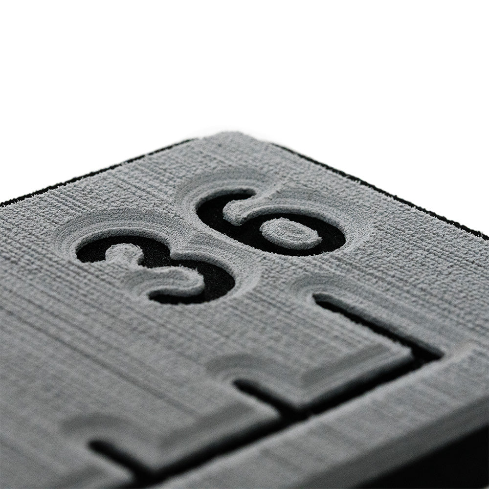 SeaDek 36 Routed Ruler  6mm  Brushed Texture  Storm GreyBlack