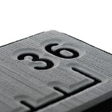 SeaDek 36 Routed Ruler  6mm  Brushed Texture  Storm GreyBlack