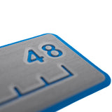 SeaDek 48 Routed Ruler  6mm  Brushed Texture  Storm GreyBimini Blue