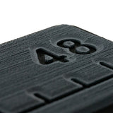 SeaDek 48 Routed Ruler  6mm  Brushed Texture  Dark GreyBlack