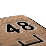 SeaDek 48 Routed Ruler  6mm  Brushed Texture  MochaBlack