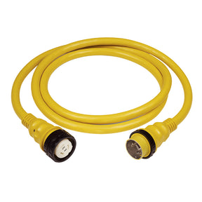 Marinco 50 AMP 125V Shore Power Cable  75  Yellow