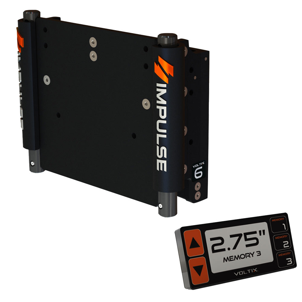 IMPULSE XL 6 Set Back Electric Jack Plate wSmart Control  Black Anodized