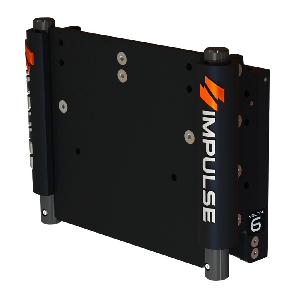 IMPULSE 6 Set Back Electric Jack Plate wStandard Control  Black Anodize