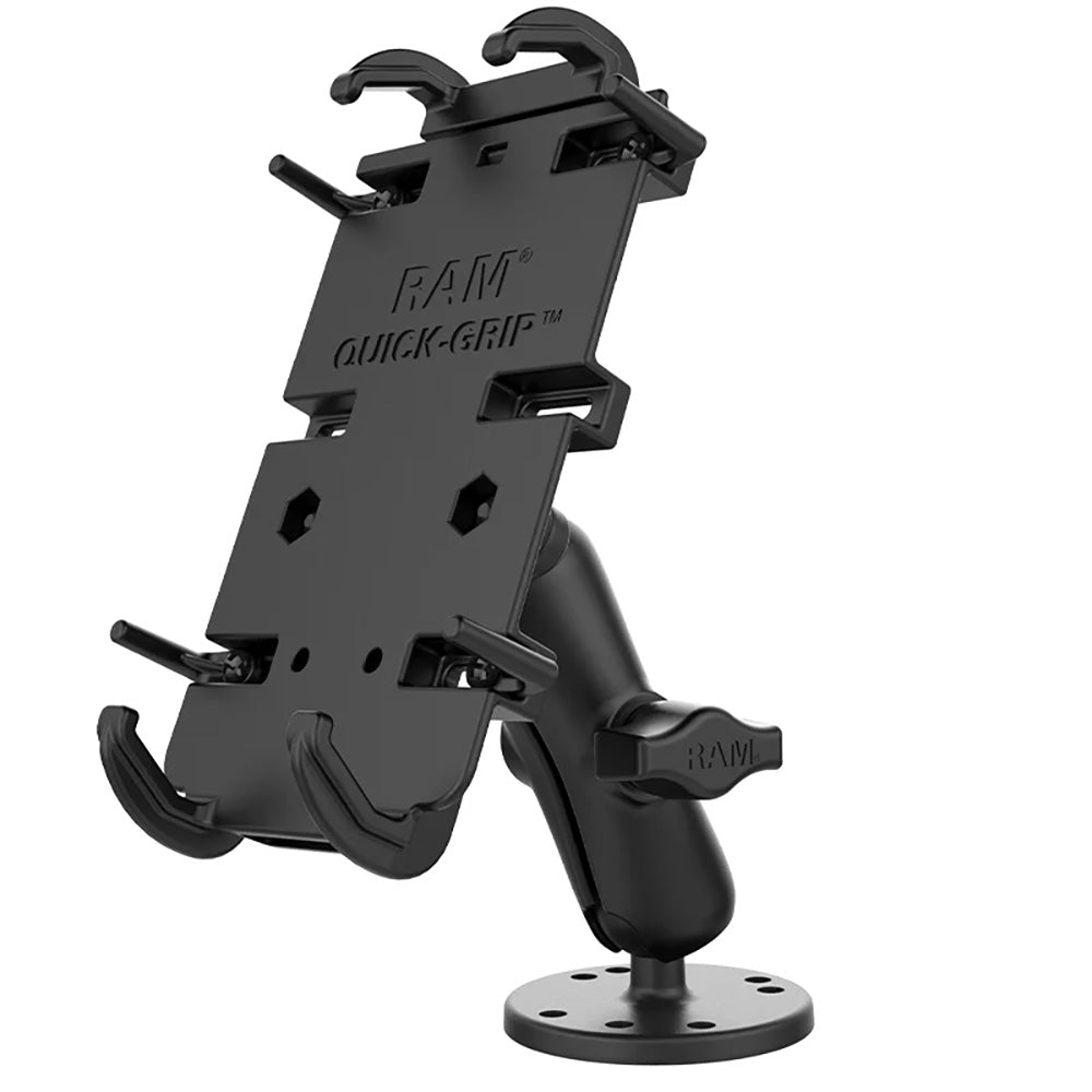 RAM Mount RAM QuickGrip XL SpringLoaded Phone Mount wDrillDown Base