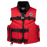 Mustang Accel 100 Foam Fishing Vest  Small  RedBlack