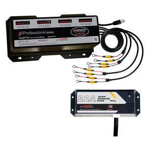 Dual Pro PS4 4 Bank Battery Charger w2 Bank BOS