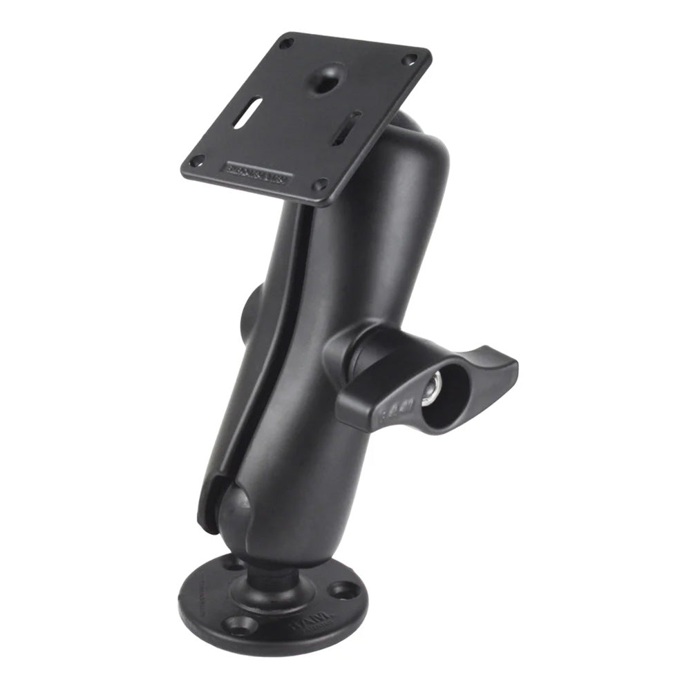 RAM Mount RAM Double Ball Mount w75 x 75mm VESA Plate  Jam Nut  Medium