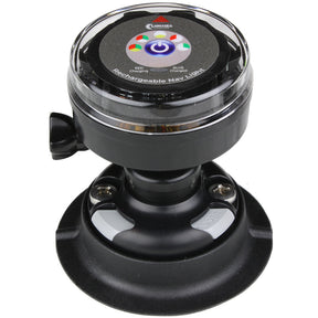 Lunasea Rechargeable TriColor Portable Navigation Light wRailBlaza Quikport Mount  Black