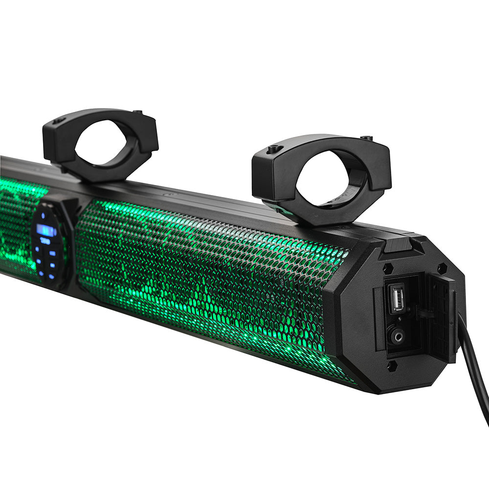 DS18 37 Marine Amplified Sound Bar wBluetooth 1200W w10 Speaker System  RGB LED