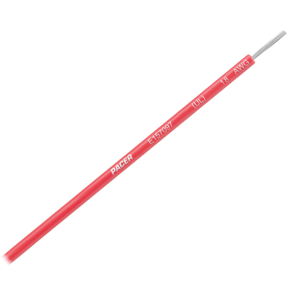 Pacer Red 18 AWG UL Marine Wire  35