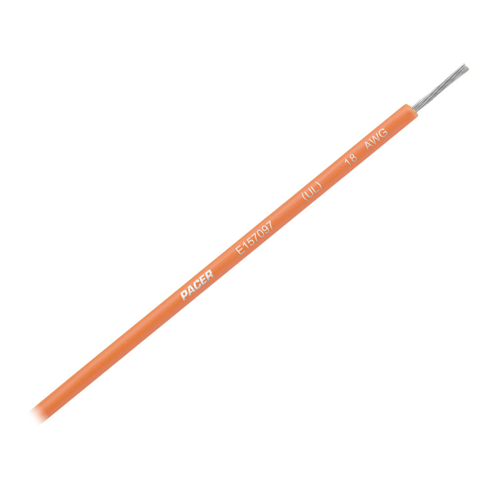 Pacer Orange 18 AWG UL Marine Wire  35