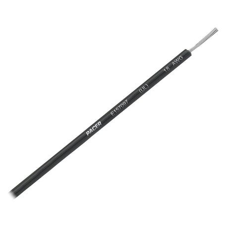 Pacer Black 18 AWG UL Marine Wire  35
